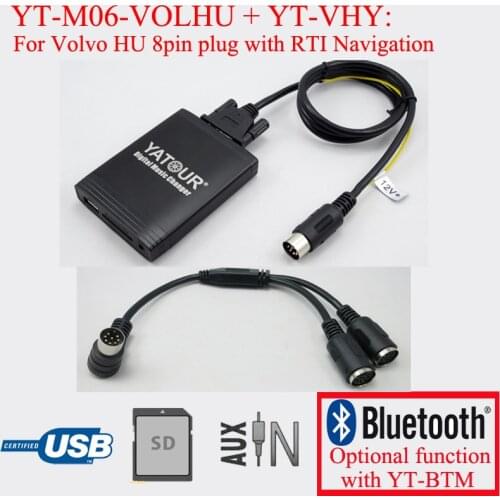 Yatour radio USB SD digital MP3 player for Volvo C70 S40 S60 S80 V40 V70 XC70 HU radio with Navigation system