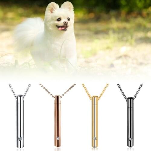 Cylinder Pet Cremation Urns Necklace Stainless Steel Cat Dog Ash Memorial Container Holder Jewelry Memorial Keepsake Pendantat