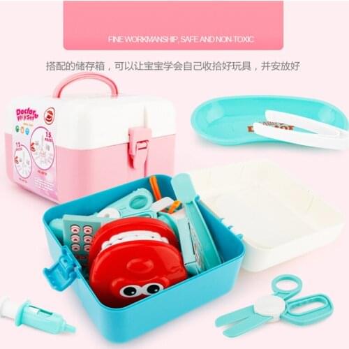 Childrens early education doctor play set toys dental doctor Brush teeth toys Dentist clinic gift