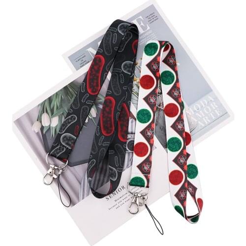 ER423 Bacterial Cell Medical Theme Key Chain Lanyard Gifts For Doctor Nurse Phone USB Badge Holder Necklace