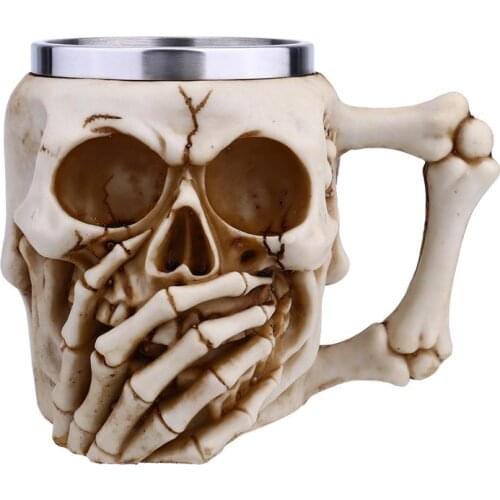 1pc Mug Cup Skull Style Porcelain Creative Funny Gift Tea Cup Ceramic Water Cup For Tea Coffee Drinks