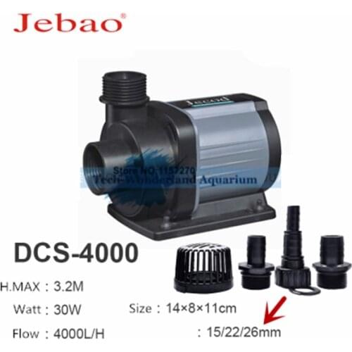 JEBAO/JECOD DCS-4000 30W VARIABLE FLOW DC AQUARIUM PUMP NEWEST VERSION UPGRADE SUBMERGE PUMP MARINE FRESHWATER CONTROLLABLE PUMP