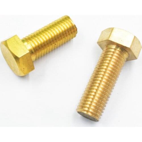 2pcs M14 brass hex screw bolts home decoration bolts screws 30mm-50mm length
