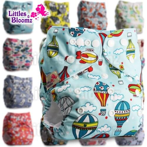 [Littles&Bloomz] Baby Washable Reusable Cloth Pocket Nappy Diaper, Select A1/B1/C1 From Photo, Nappy/Diapers Only (No Insert)