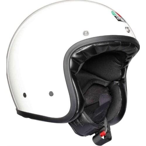 Legends X70 Motorcycle Jet Helmets Bright white 3/4 Open Face Helmets Motorbike Electric Scooter Riding Vintage Retro Helmets