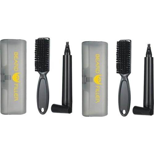 Beard Filling Pen Kit Barber Pencil Waterproof Long Lasting Natural Male Mustache Repair Shape Styling Tool