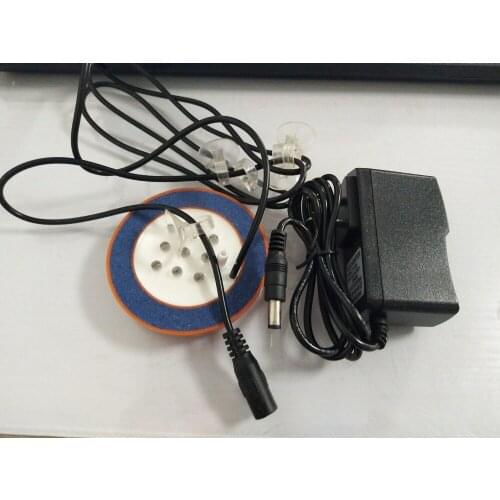 Wholesale 7.5CM Diameter Colorful LED Air stone Increase oxygen aeration Bubble stone