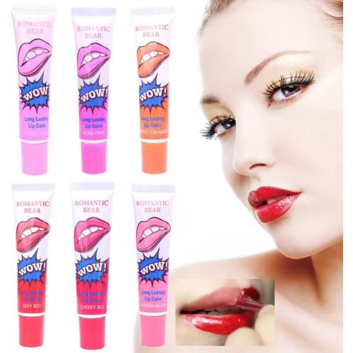 Amazing 6 Colors Peel Off Liquid Lipstick Waterproof Long Lasting Lip Gloss Mask Moisturizer Makeup Tear Pull Lipstick Makeup