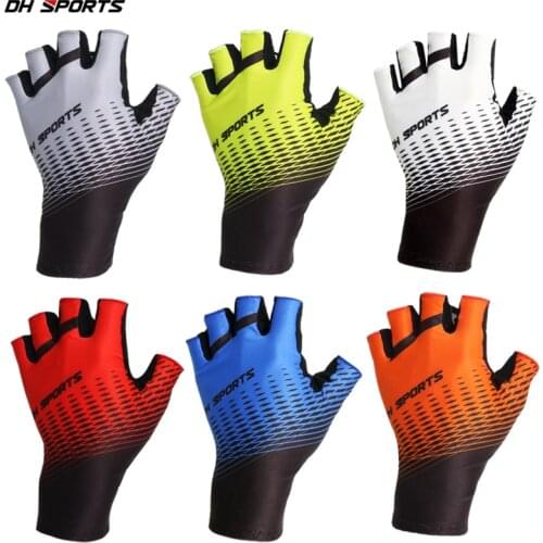 Cycling Gloves Outdoor Protect MTB Bike Women Men Gloves Washable Breathable Polyester Spandex Half Finger Racing Bicycle Gloves