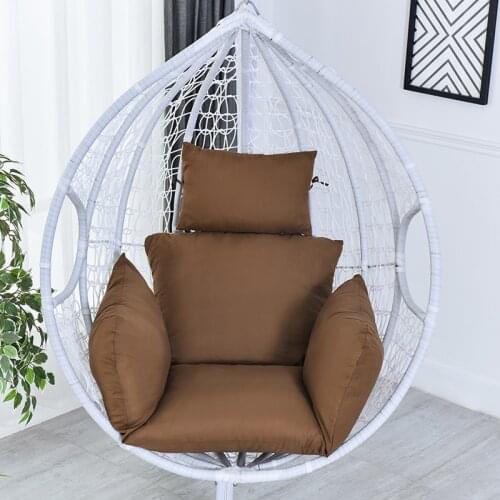 Hanging Basket Chair Cushion Swing Seat Removable Thicken Egg Hammock Cradle Cushion Outdoor Back Cushion pjop