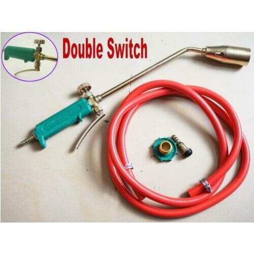 Portable Ignition Blow Torch Flame Gun Liquefied Gas Butane Burner Welding Tube