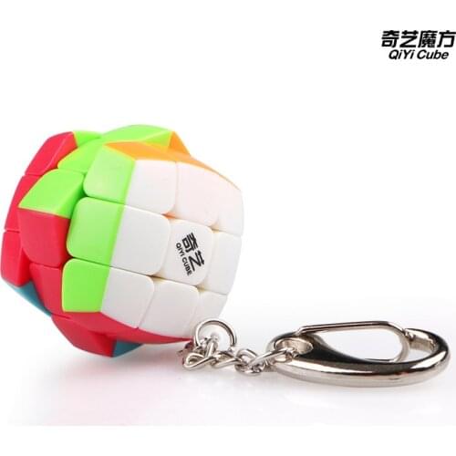 Qiyi Mini Cube 3x3x3 Magic Cube Puzzle Keychain Cube For Beginner Professional Cubo Magico Educational Toys For Children Kids