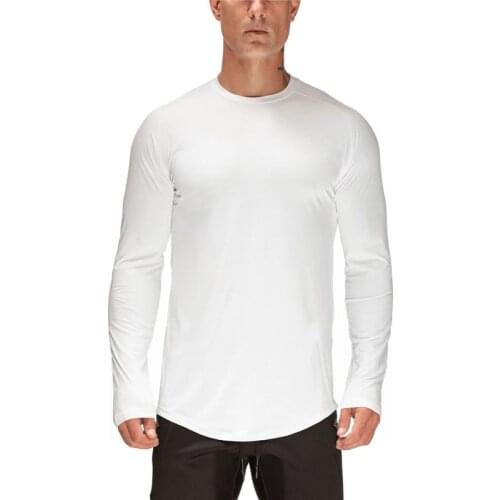 Mesh Gym Shirt Sport T Shirt Men Long Sleeve Running Shirt Men Workout Training Tees Fitness Top Dry Fit Bodybuilding T-shirt