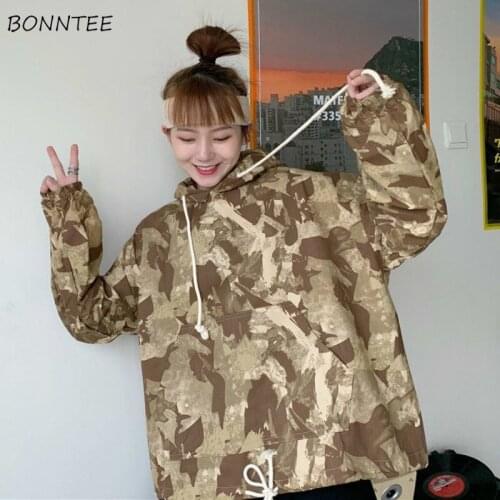 Sweatshirt Women Loose Harajuku Hooded Tie Dye Full Sleeve Cotton Couples Oversized Hoodies Punk Style Unisex Pullovers Trendy