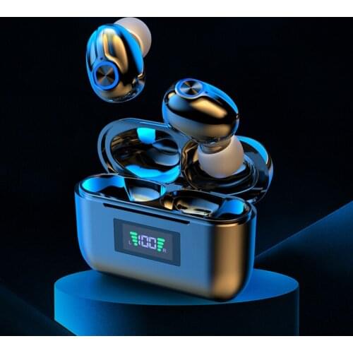TWS Bluetooth 5.1 Earphones Sports Waterproof Wireless Headphones LED Display Gaming Headset Bass Stereo HIFI Earbuds With Mic