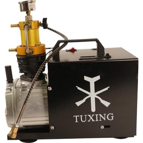 TXES031 TUXING 4500Psi 300Bar Pcp Air Compressor Electric High Pressure Pump for Pneumatic PCP Rifle Airgun Scuba Inflator