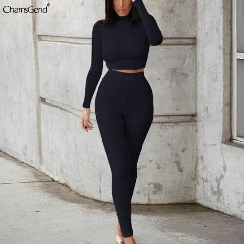 Autumn 2021 Women‘s Two Pieces Sets Skinny High Waisted Workout Sets 2 Piece-seamless Sports Pullover Tops Sweatshirt Suit