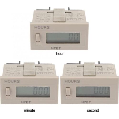 1 pcs AC 110-220V H7ET-BVM Digital Electrical Counter Totalizer with 6-Digit LCD Display