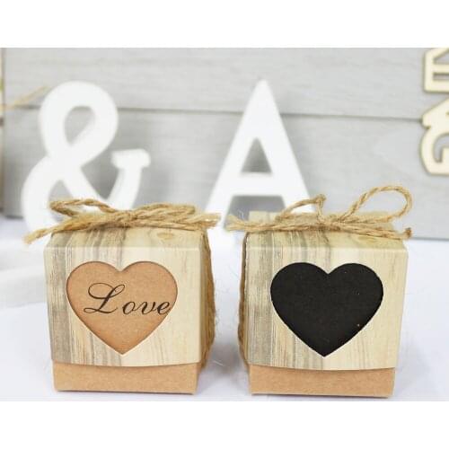 10sets Heart Kraft Paper Gift Box Wedding Gift Prince Princess Baby Shower Candy Box Paper Bag Kids Birthday Party Decoration