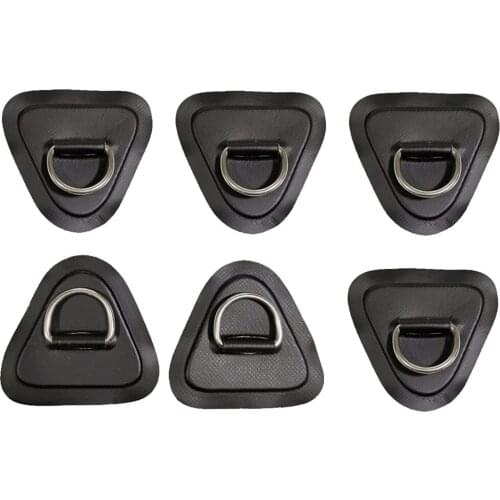 6 Pieces Stainless Steel Kayak D- Buckle for Surfboard Canoe Accessories