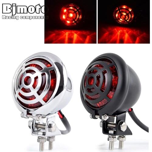 Aluminum 12V Motorcycle LED Tail Brake Signal Light Bracket Holder For Sportster Bobber Chopper