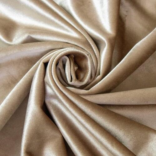 Bronze Curtain Velvet Fabric 145 cm width 10 mt'ye up cut