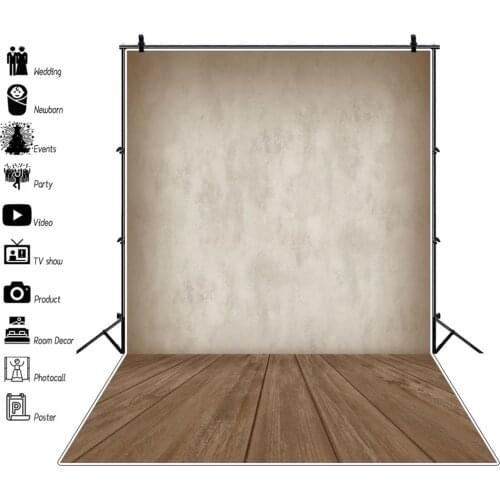 Gradient Grunge Vintage Wall Wood Board Floor Baby Portrait Backdrop Vinyl Photography Background For Photo Studio Photophone