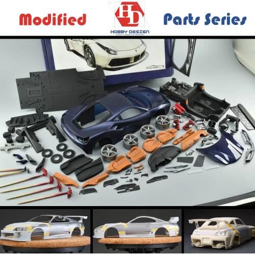 Hobby Design 1/24 Mclar SENNA Detail-up Set For Tmiya 24355（PE+Metal parts+Resin+Tires）HD02-0412 Model Car Modifications