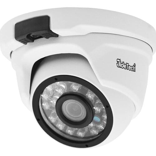 Jidetech Mini POE Outdoor Night Vision 2MP IP Dome CCTV Security Surveillance Camera For Home Support Night Vision 2-Way Audio
