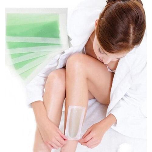 LANBENA 5pcs/set Hair Removal Wax Strips Papers Double Sided Depilation Uprooted Silky For Face Armpit Leg Shaving Safe Comfort