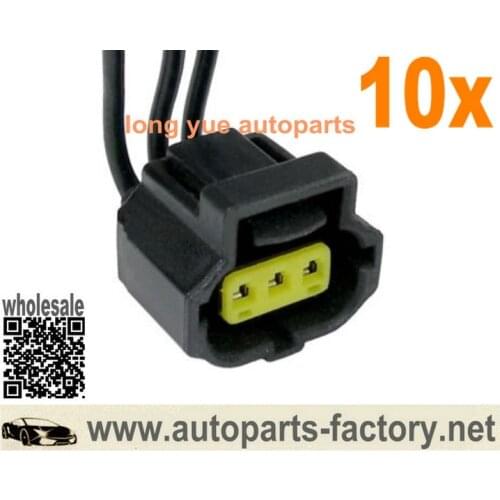 Longyue 10pcs Reservoir Fluid Level Sensor Repair Connector Pigtail Case For Ford Brake Master Cylinder 12"