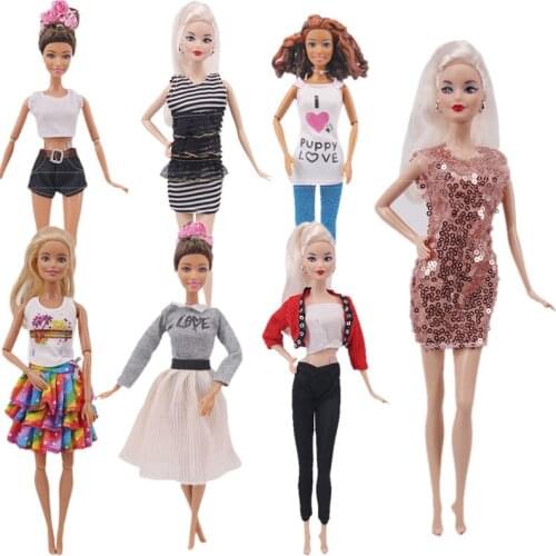 Fashion Clothes For Barbies Doll Beautiful Suits & Dresses For Babies Dolls Girls Toy Gift