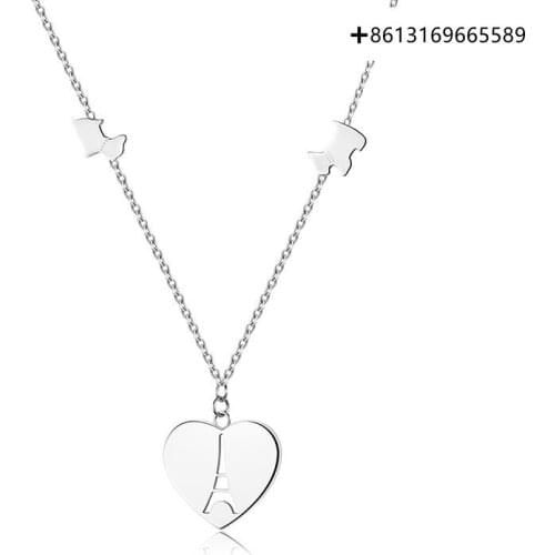 Fashion 925 sterling silver dog necklace simple and generous pendant collarbone chain women jewelry women gift