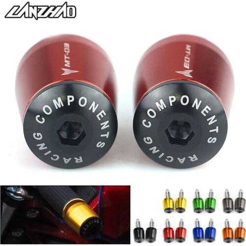 Motorcycle CNC Aluminum Handlebar Bar End Plug Balance Pad Modified Accessory Red Blue Orange Black for Yamaha MT03 2013-2019