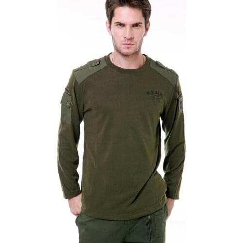 US Navy Seals Tactical T Shirt Airborne Military Army Mens Long sleeve Loose Cotton Tee T-shirts M-3XL High Qaulity