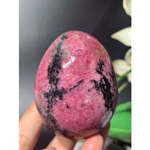 Natural Rose Stone Eggs, Natural Gem, Reiki Ball Healing Gem, Home Decoration