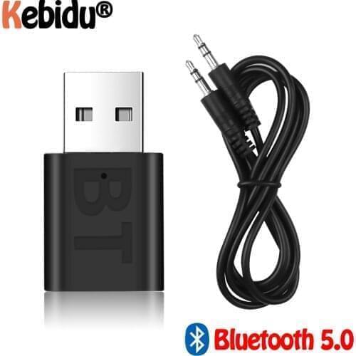 New USB Wireless Bluetooth 5.0 Receiver Adapter Music Speakers 3.5mm AUX Car Stereo Audio Adapter For TV Headphone