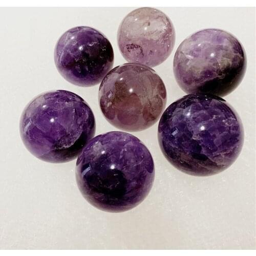 Wholesale prices50-60mm globe Natural amethyst quartz ball reiki healing crystals sphere for home decoration