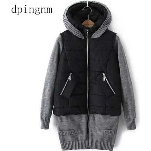 2018 winter New Womens Coat Windproof Thin Women Parka Long Plus Size Hooded Padded Warm Cotton Jackets CEPRASK Hot Sale Two fa