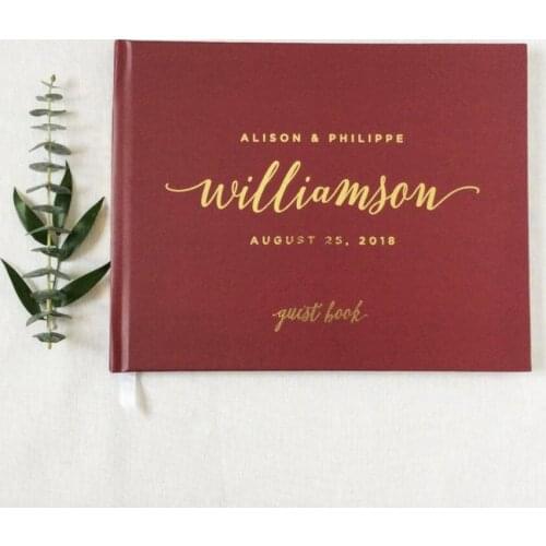 Personalize foil gold wedding Guestbook Journals notebook, custom wedding hardcover photobooth instant photo albums guestbooks