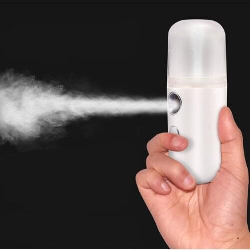 Portable USB Rechargeable Mini Humidifier Handheld Face Steame Facial Sprayer Beauty Hydrating Ultrasonic Humidifier Mist Maker