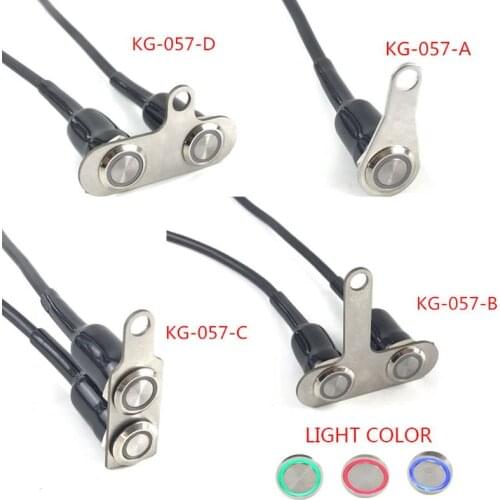 Handlebar Single Switch Motor Adjustable Parts ON/OFF Button 12V/5A Red/Blue Light Colors Options For Racing Electric Motor #620