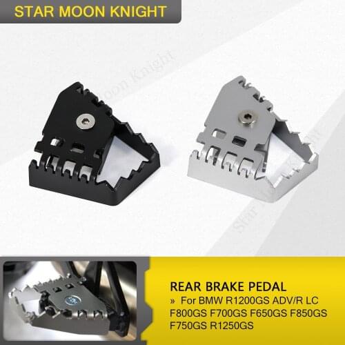 Motorcycle Rear Brake Pedal Step Tip Plate Enlarge Extender For BMW R1200GS ADV/R LC F800GS F700GS F650GS F850GS F750GS R1250GS