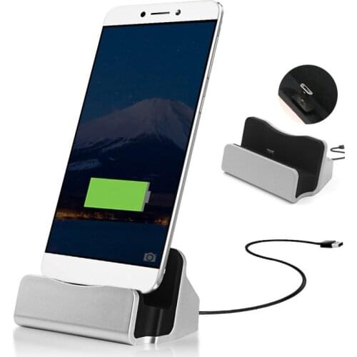 Micro USB Charger Docking Station Type C Desktop Charging Sync Cradle Dock Stand for Samsung Huawei Xiaomi LG HTC ZTE Android