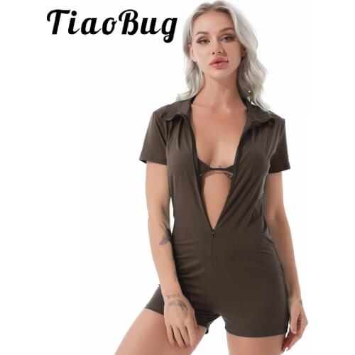 Women 2021 Two Piece Set Sexy Overalls Club Clothes Short Sleeve Bodysuit Romper Jumpsuit Playsuit and Bra Top Chic Rave Outfits