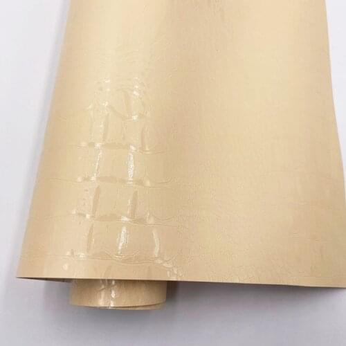 Beige Crocodile Leather Grain Texture Vinyl Car Wrap Sticker Decal Film Adhesive Sticker Interior Car Styling Covering Wrapping