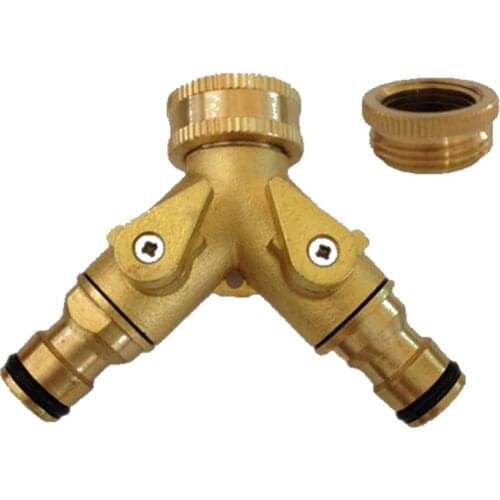 3/4" ,1/2"Hose Splitters Live Style Brass Ball Valve Live Copper Ball Valve Quick Coupling Garden Water Connectors