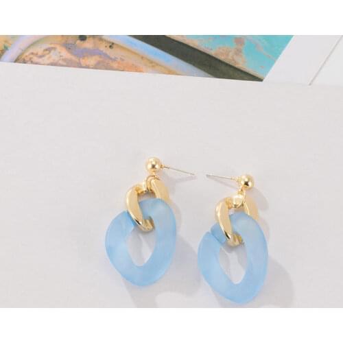 Metal Earrings Korean Geometry Metal Earrings Female Retro Drop Earrings 2021 Trend Fashion Jewelry Trend Earrings Irregular Ear