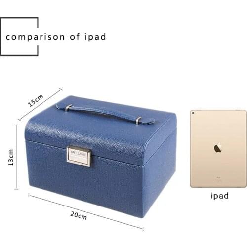 Candy colors Princess Leather Jewlery Storage box Multi functions PU case