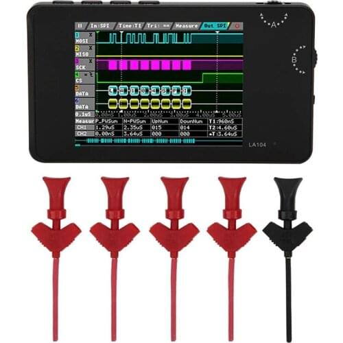 Portable Digital Logic Analyzer 2.8In TFT LCD Display 4 Channels Oscilloscope For Automotive Electronics